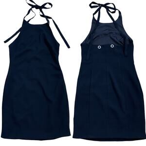 Urban Outfitters Dress Mini Black Halter NWT Size XS UO Silence & Noise